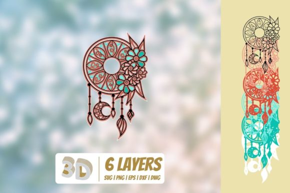 3D Dreamcatcher 1 SVG: A Versatile Digital Asset for Modern Crafters