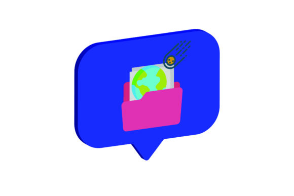 3D Icon Space File Earth