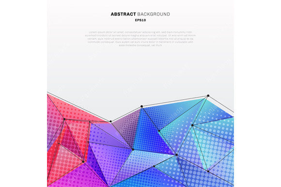 Abstract 3d Low Polygon Structure: Elevating Digital Business Visuals
