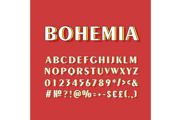 Bohemia Vintage 3d Vector Alphabet Set: A Retro Design Resource