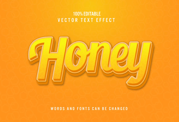 Honey 3d Editable Text Effect