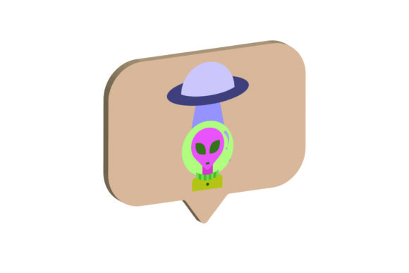 Icon 3D Space Ufo