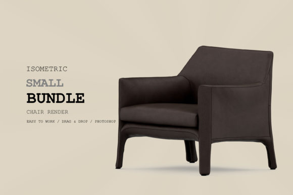 Isometric Armchair 3D Rendering Pack 161
