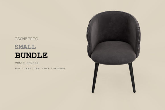 Isometric Armchair 3D Rendering Pack 166