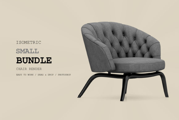 Isometric Armchair 3D Rendering Pack 180